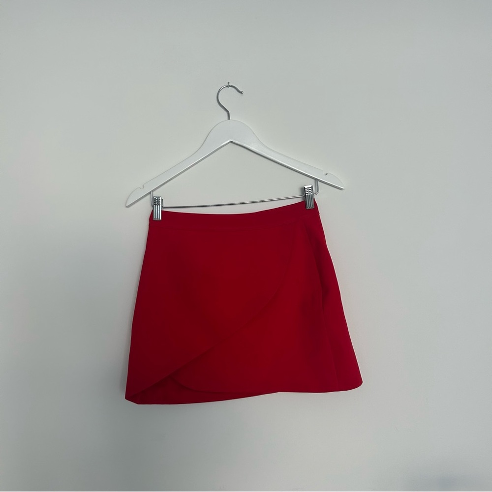 Alice and Olivia Red Mini skirt